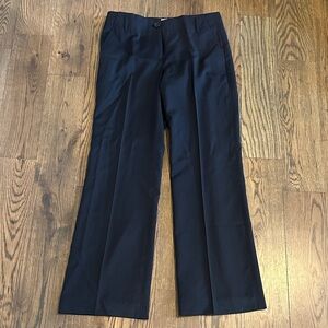 J. Crew Navy Blue Pinstripe Wool Pants